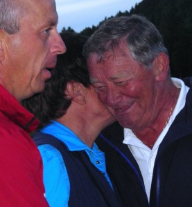 Jan Sørhus, som for øvrig fikk dagens eneste birdie, premiert eller upremiert, fikk tredjeplassen på 14 poeng.